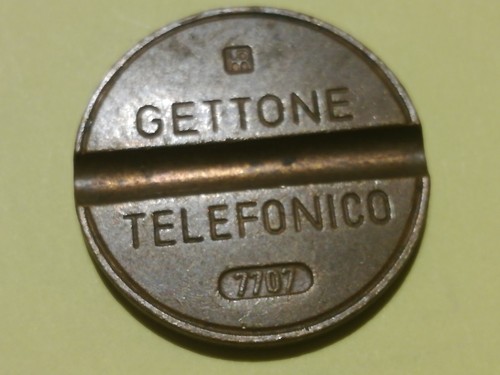 Gettone telefonico 7707 raro - gettone,