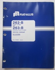 FIAT-ALLIS 262-B 263-B sistema pneumatico manuale riparazioni air System service