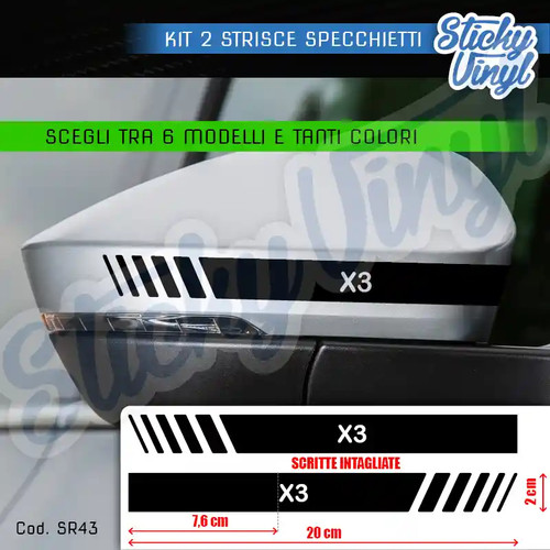 Adesivi strisce specchietti - strisce,