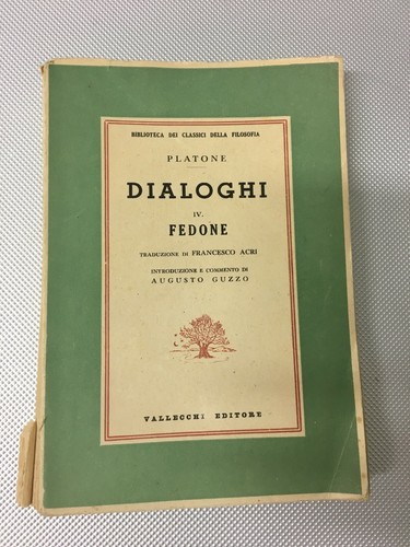 Libro dialoghi fedone - dialoghi,