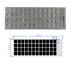 Adesivi Lettere Per Tastiera Italiana Argento Silver Da Notebook Pc Computer 