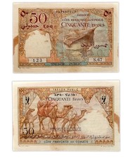 50 FRANCS 1952 DJIBOUTI /