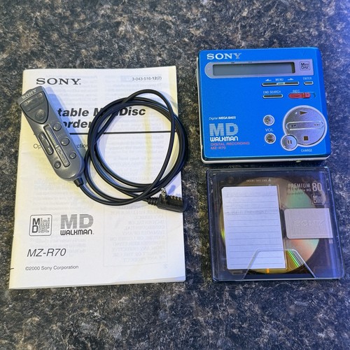 Sony r70 minidisc walkman - sony,