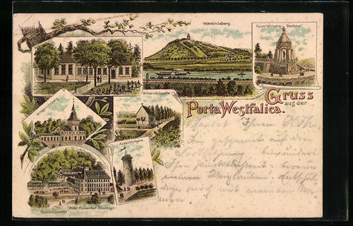 Litografia porta westfalica - porta,