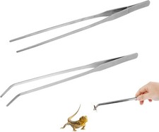 2 pinzette per cibo rettili