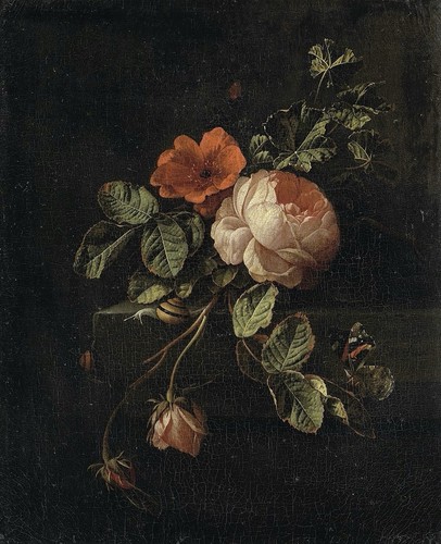 Antico dipinto natura - , morta