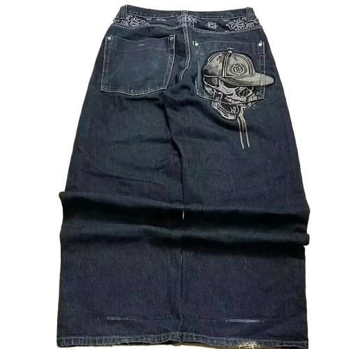 Jeans larghi teschio donna - jeans,