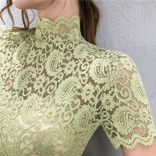 Blusa tunica pizzo ricamato - blusa,