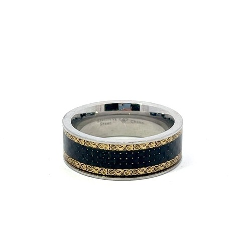 Uomo acciaio inox 8mm carbonio - inox,