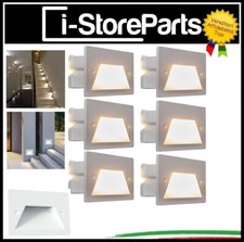 6 PZ X FARETTI SEGNAPASSO ESTERNO IP65 3W LED BIANCO SCATOLA 503 SCALE GIARDINO