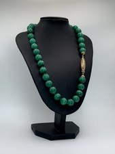 Collana Malachite Oro Giallo 18 Kt 