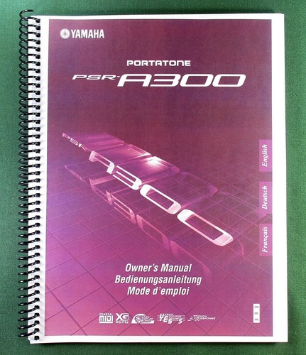 Yamaha psr a300 instruction - yamaha, psr-a300