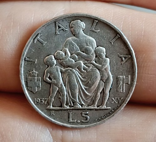 Rara lire 1937 - 5, famiglia