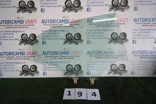 Vetro scendente posteriore - vetro,