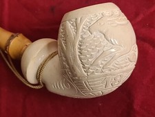 Bella pipa in schiuma meerschaum pfeife pipe con bocchino in bambù