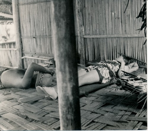 Tahiti 1950 jeune fille - -,