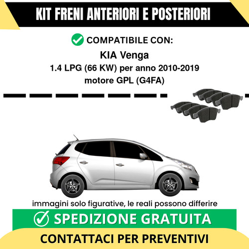 Pastiglie freno ant post kia - freno,