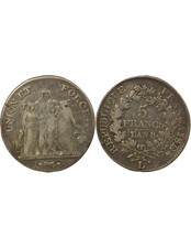 France 5 Francs Argent, Union