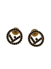 Orecchini FENDI F IS oro nero