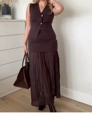 Gonna Gilet Zara/ BrownNwt