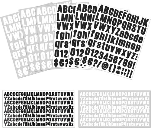 Lettere vinile fogli set - in,