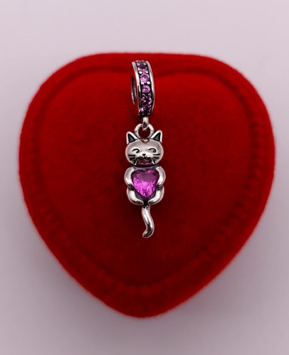 Charm gattino abbraccia cuore - abbraccia,