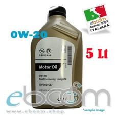 OPEL-GM 0W20 95528693 Olio motore Auto FUEL ECONOMY LONGLIFE C5 LL FE 5 Litri