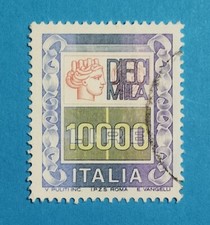 H1286- ITALIA - ITALY 1983 SIRACUSANA ALTI VALORI L.10000 USATO