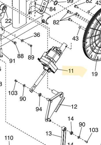 Motore inclinazione ellittica - motore,
