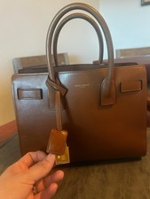 Saint Laurent Brown Top Handle