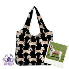 BASSET GRIFFON VENDEEN SHOPPING BAG REUSABLE FOLDABLE WASHABLE LOVELY GIFT IDEA