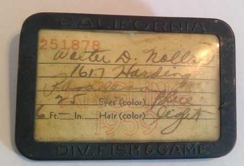1939 licenza pesca - licenza,