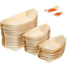 100 Pcs Vassoio Per Sushi Da Portata Barca Di Usa Getta Stoviglie