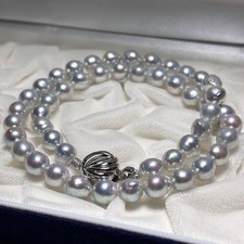 Collana di perle Akoya 7,5-8,0