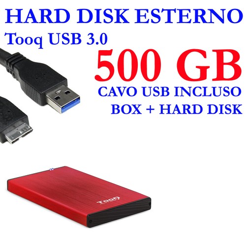 Hdd hard disk esterno 500gb - hard,