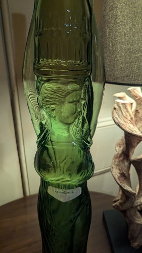 1970 green figural lady - green,