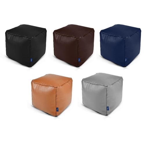 Pouf poggiapiedi cubo quadrato