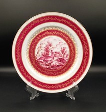 Antico Piatto In Fine Porcellana Limoges Da Collezione Numerato 