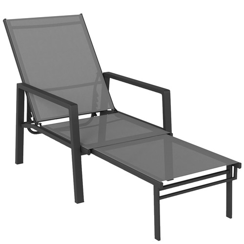 Outsunny lettino prendisole - lettino,