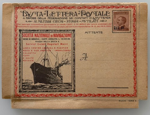 Italia 1921 blp - blp, busta