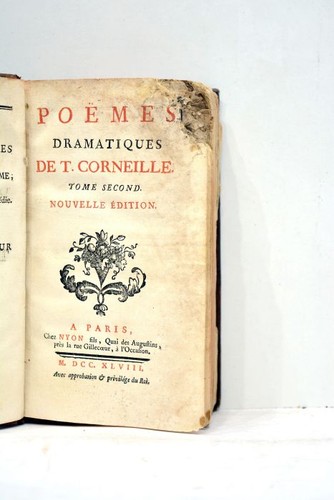 Livre ancien corneille - ancien, poemes
