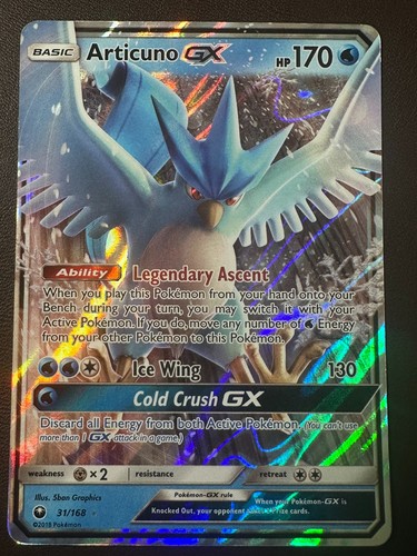 Articuno 168 holo gx - articuno,