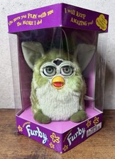VINTAGE '99 FURBY RANA VERDE con occhi verdi NUOVO SIGILLATO IN SCATOLA ORIGINALE spedizione veloce