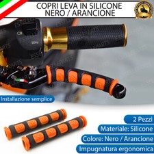 COPPIA COPRI LEVE IN SILICONE FRENO FRIZIONE NERO ARANCIONE PER KAWASAKI Z 750