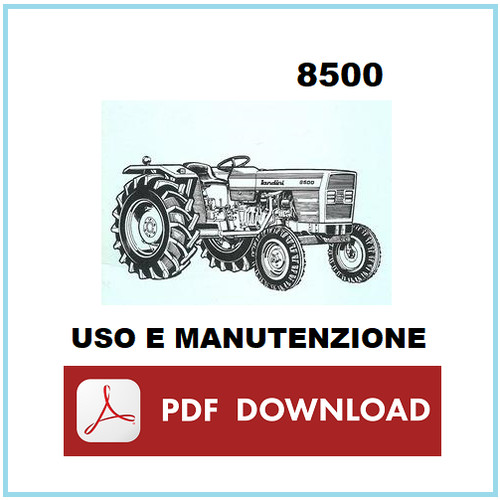 Trattore landini 8500 manuale - landini,