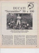 advertising -TEST MOTO DUCATI  SCRAMBLER 50/100  1970 MOTOITALIANE  EPOCA