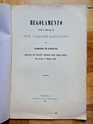 1868 regolamento per imposta - 1868-regolamento, l'imposta