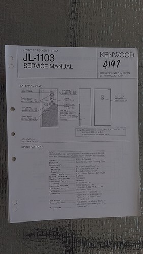 Kenwood 1103 manuale di - kenwood, jl-1103