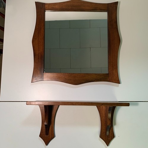 Vintage mcm curved wood - vintage,