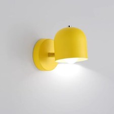 Lampada da parete orientabile,  colore giallo